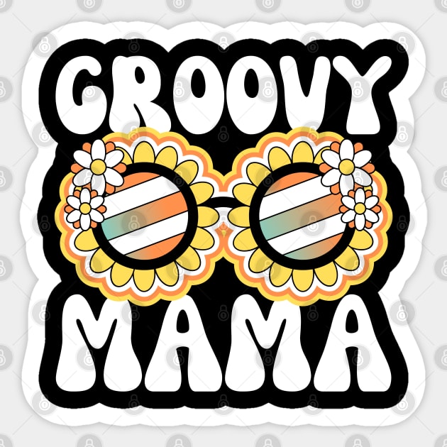 Groovy Mama Retro Sunglasses Sticker by The WYLD Tribe